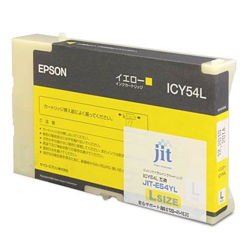 エプソン EPSON ICY54L イエロー Lサイズ対応 ジットリサイクルインクカートリッジ 【JIT-E54YL】